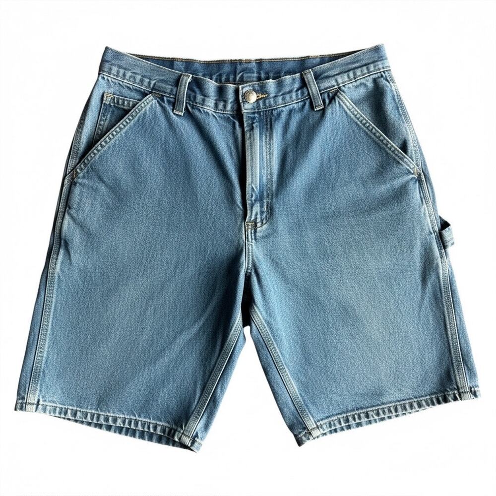 Carhartt Shorts Jorts Vintage Carpenter Washed Denim - Picture 4 of 10